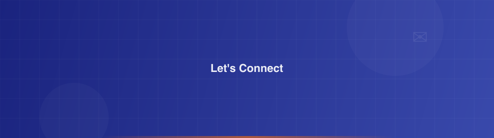 Banner image for the contact page with professional networking icons