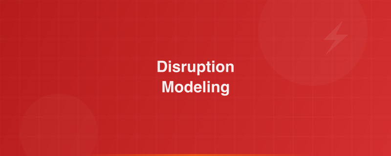 Conceptual diagram showing partial vs. total disruption modeling in supply chain risk management