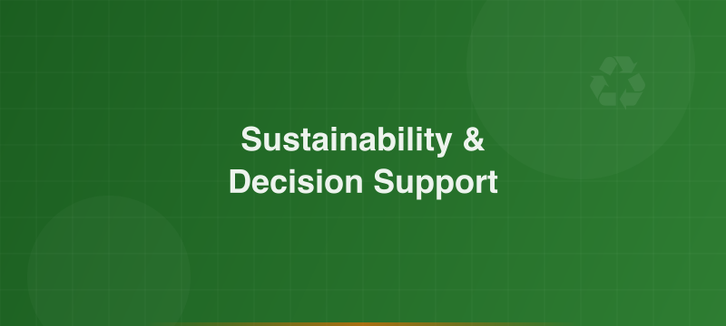 Chart showing LCA/TEA decision boundaries mapping cost-sustainability trade-off frontiers